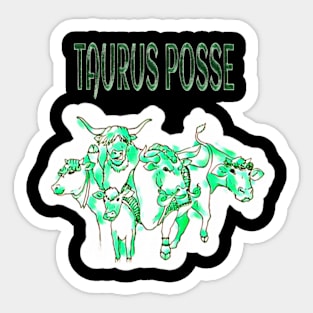 Taurus Posse - Emerald Herd - Back Sticker